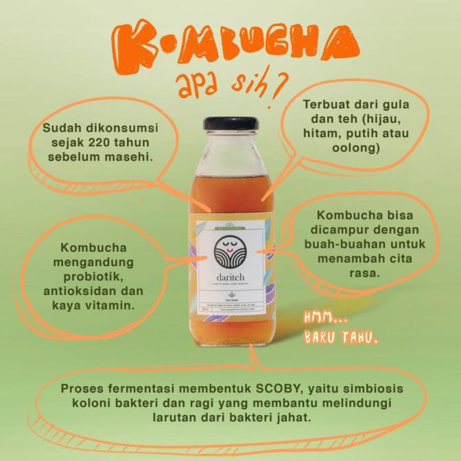 

[[BISA COD]] Kombucha Teh Hitam Original CUCI GUDANG Kode 357