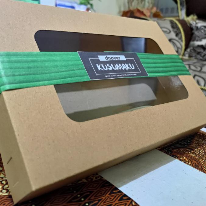 

er_47store (ISI25PCS) Brownies Paper/ Dus Donat bisa di isi 6/ Kraft Laminasi ready