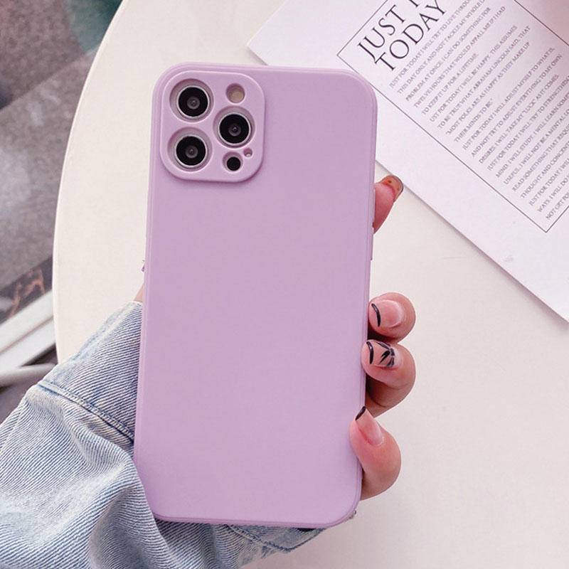Soft Case Silikon TPU Warna Biru Hitam Untuk iPhone 13 12 11 Pro MAX Mini X XS MAX XR SE 2022 2020 6 6S 7 8 Plus
