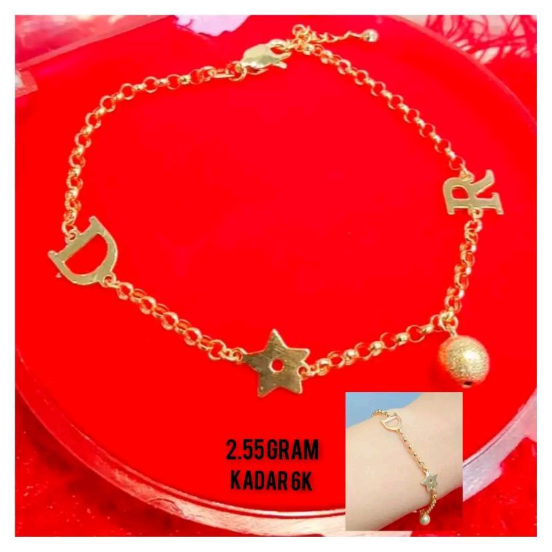 gelang rantai emas perhiasan emas asli cantik