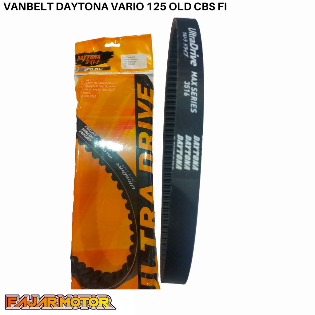 VANBELT V-BELT DAYTONA 4003 RACING ULTRA DRIVE VARIO 125 OLD CBS FI TYPE KZR 4457 PLUS ROLLER