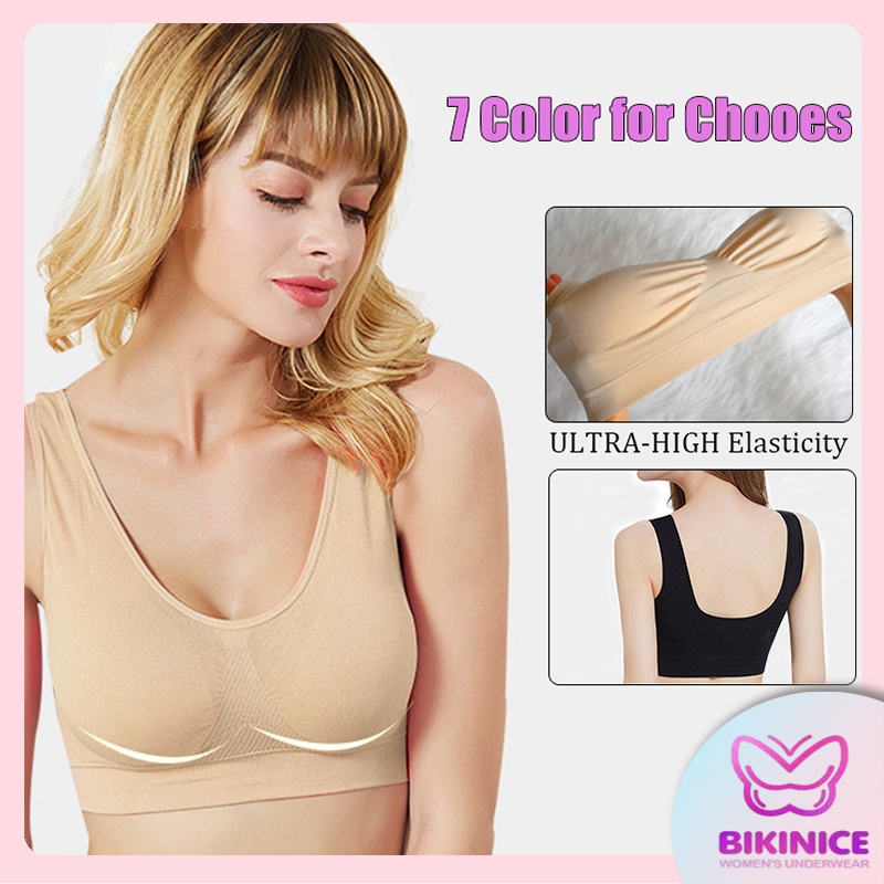 Plus size Bra Sport Olahraga Stretch Tidak ada Kabel tidak ada bantalan Punggung cantik yang bernapas sport bra woman underwear SP820