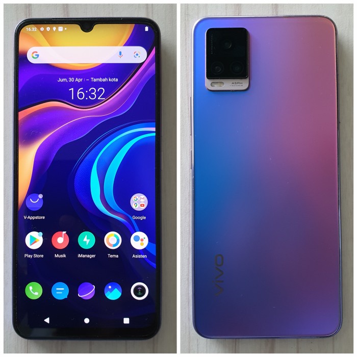VIVO V20 2021 RAM 8/128 FULLSET MULUS NO MINUS SIAP PAKAI