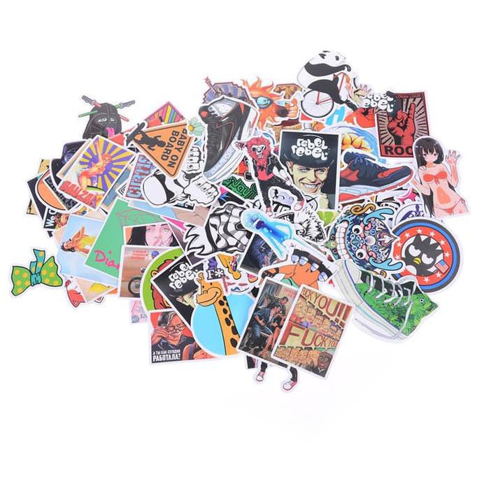 

Warmhigh 200Pcs Mixed Sticker Skateboard Luggage Laptop Pvc Decals Diy - Termurah !