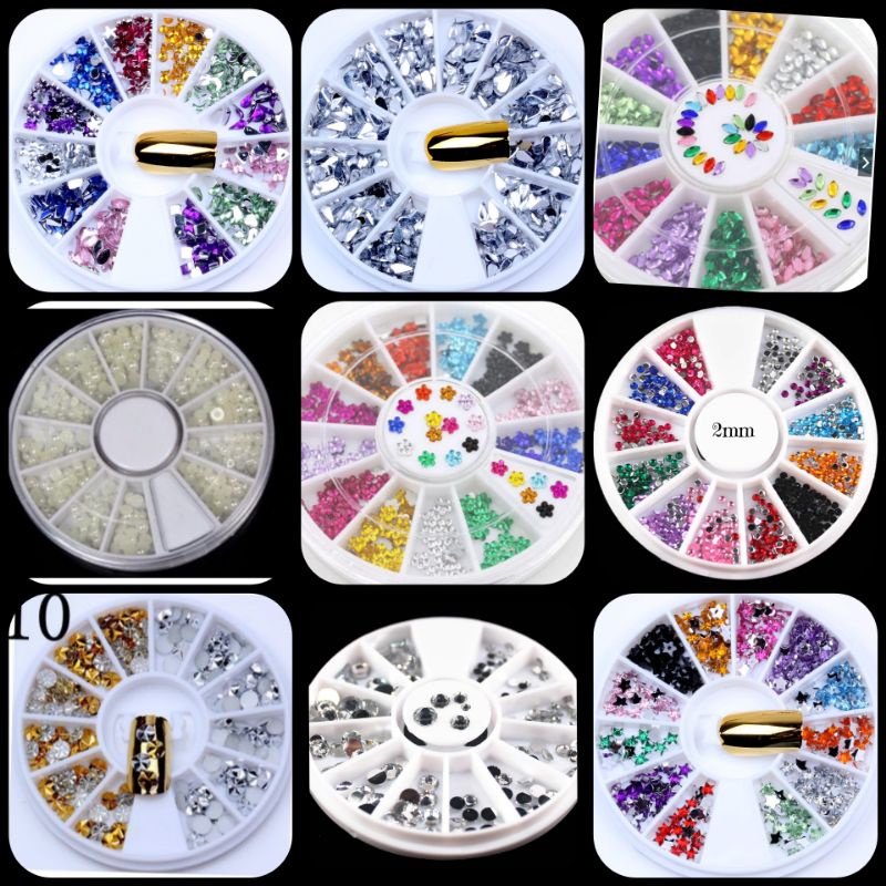 Nail art decoration wheels / Hiasan Kuku Manik Roda Wheel