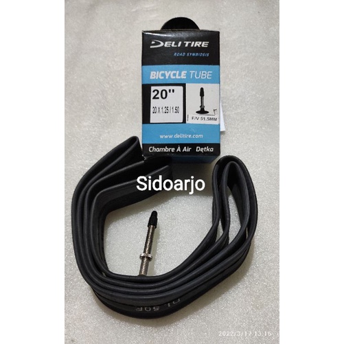 Ban dalam sepeda Lipat Minion 20x1.25 20x1.35 20x 1.50 FV 51.5 MM