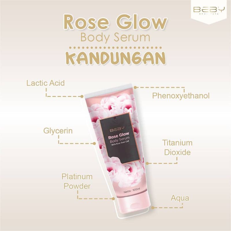 Rose Glow Body Serum  100ml ~ Beby Cream By Dr.Tata