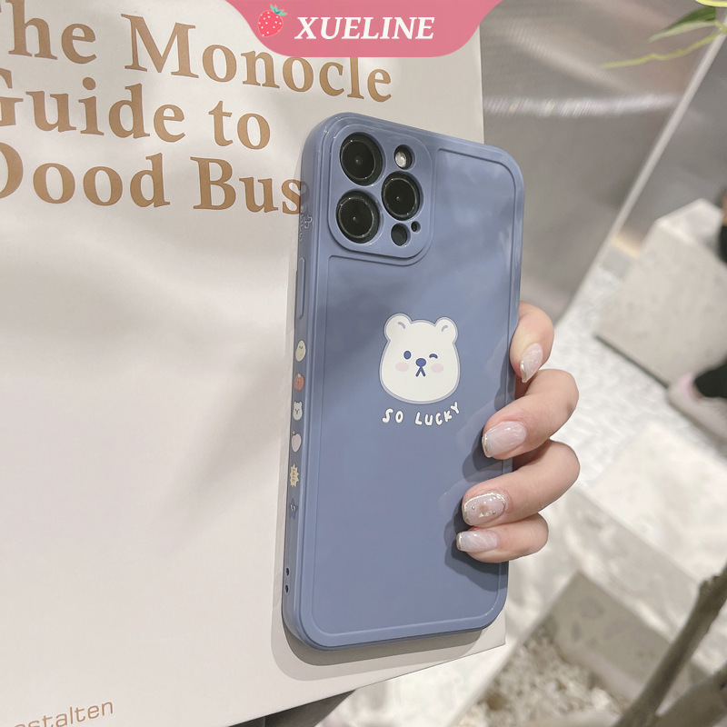 Soft Case Tpu Motif Kartun Beruang Untuk Iphone 7 8 Plus X Xs Xr Max 11 12 Pro Max