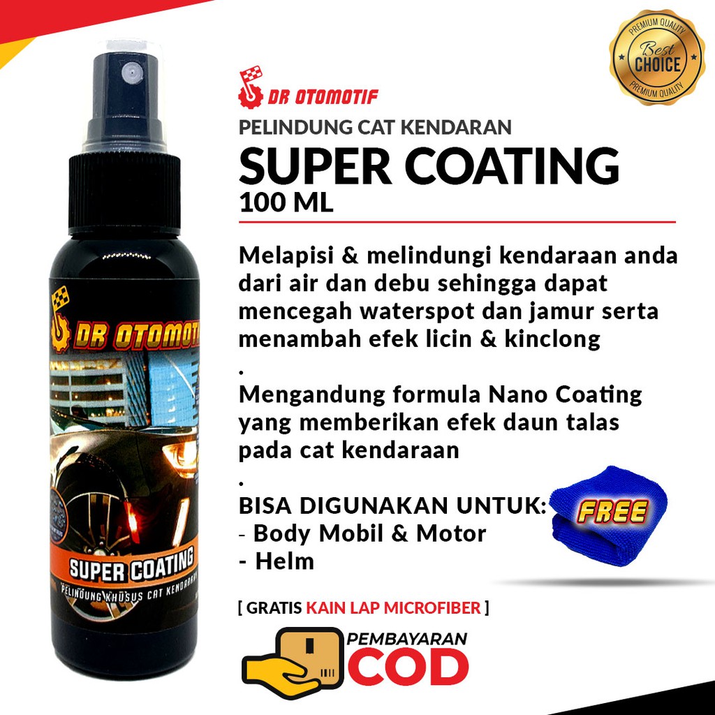 PENGKILAP BODY MOTOR MOBIL NANO COATING CERAMIC EFEK DAUN TALAS GLOSSY HELM PELAPIS PELINDUNG CAT