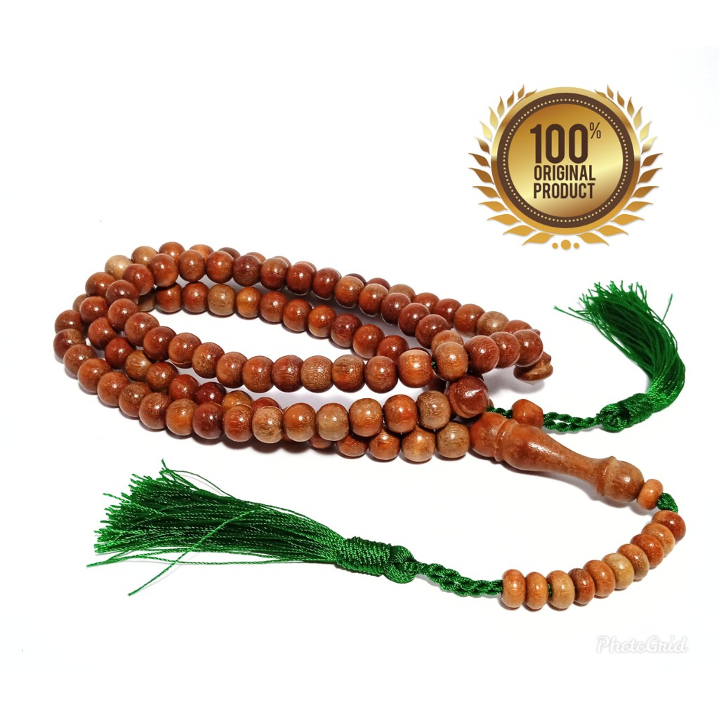 TASBIH KAYU SECANG MERAH KUALITAS PREMIUM