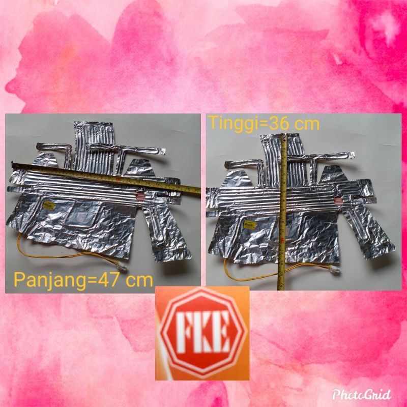 Heater alumunium kulkas LG original