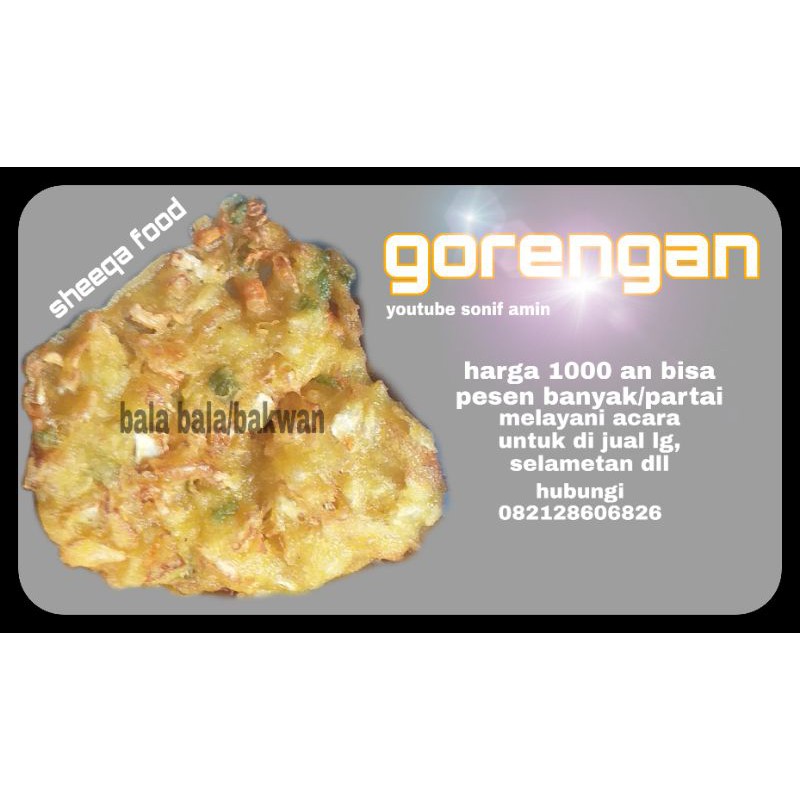 

gorengan bala bala/bakwan