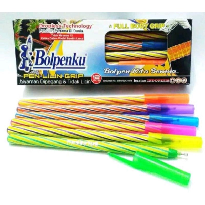 

Pulpen Lilin Bolpenku Bolpen Lilin Selusin 12pcs