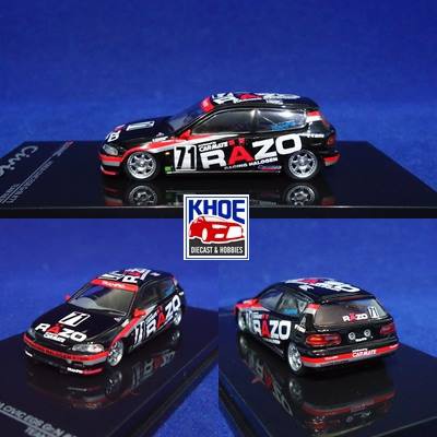Diecast Honda Civic EG6 Estilo  Skala 1/64 By Tarmac Works