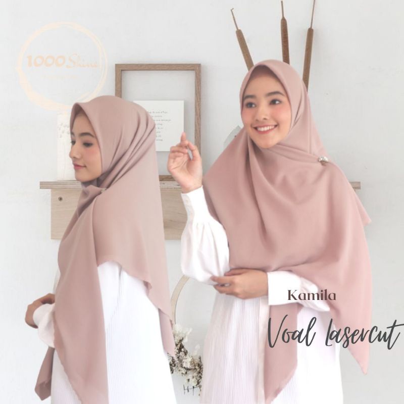 KAMILA | Mahnoor Diamond Premium | Hijab Segiempat Jumbo 120x120 | Jilbab Segiempat Diamond Jumbo Pr