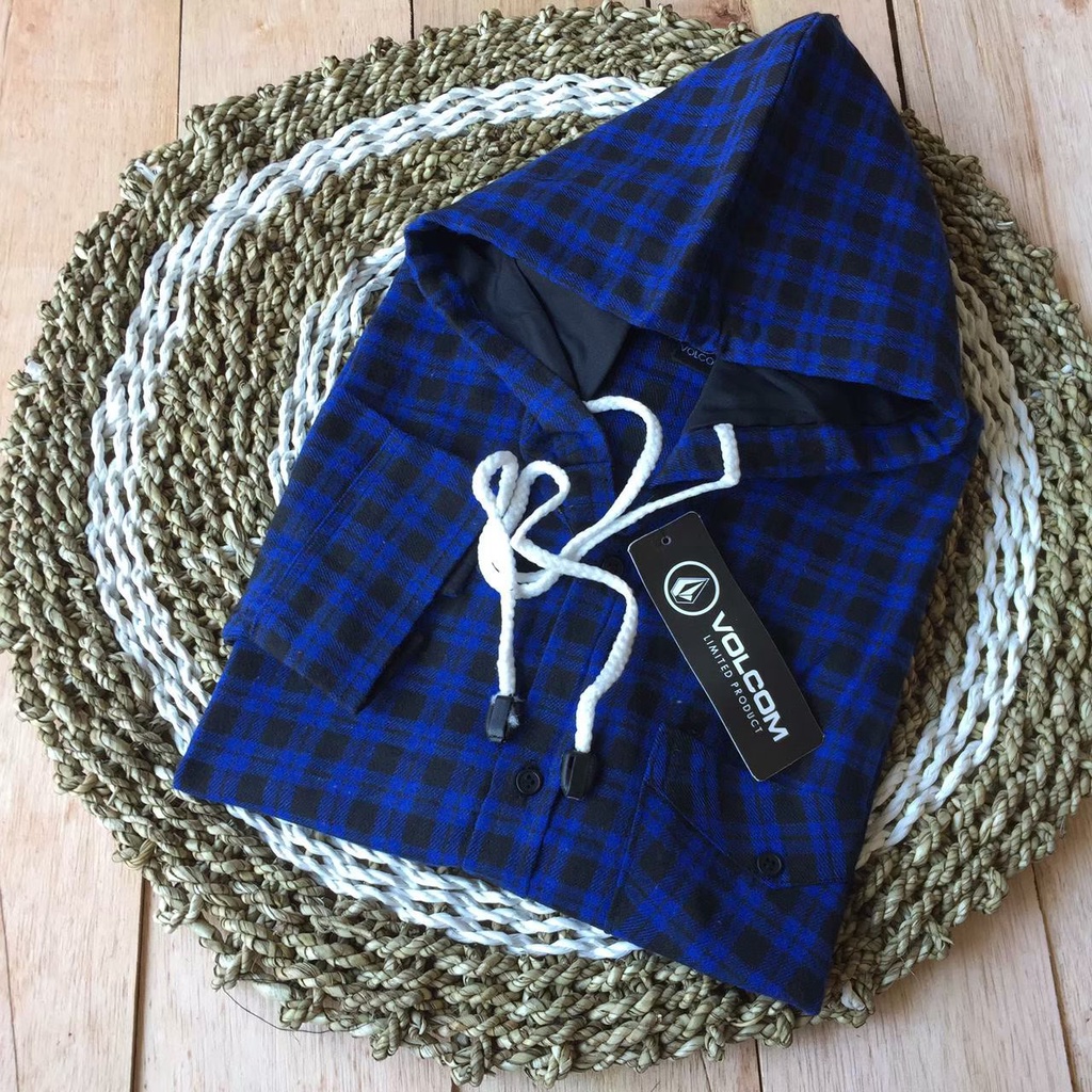 KEMEJA FLANNEL HOODIE LENGAN PANJANG - KEMEJA FLANNEL PRIA - KEMEJA FLANNEL HOODIE TERLARIS