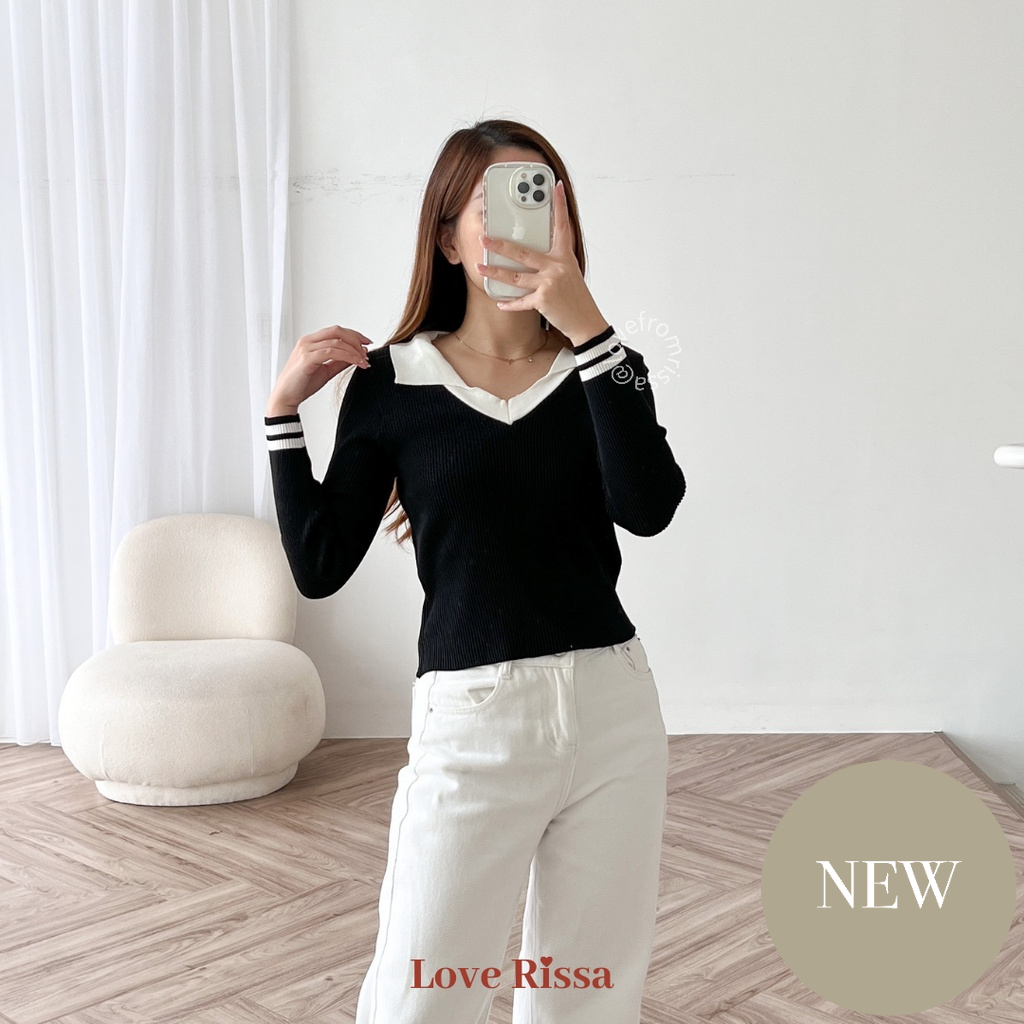 Baju Belle Baju Korea Lengan Panjang Wanita Love Rissa