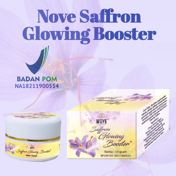 NOVE SAFFRON GLOWING BOOSTER BPOM - herbal skincare - saffron face cream - moisturizer