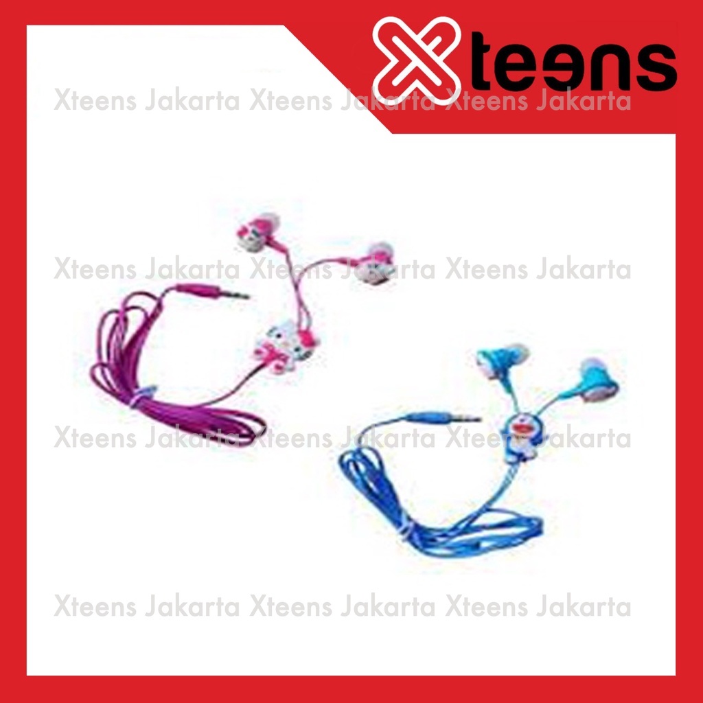 Headset/ Henset / Headset / Earset / Handsfree Karakter Doraemon Hello Kitty hands free Handfree Earphone Karakter /SS032-XJ
