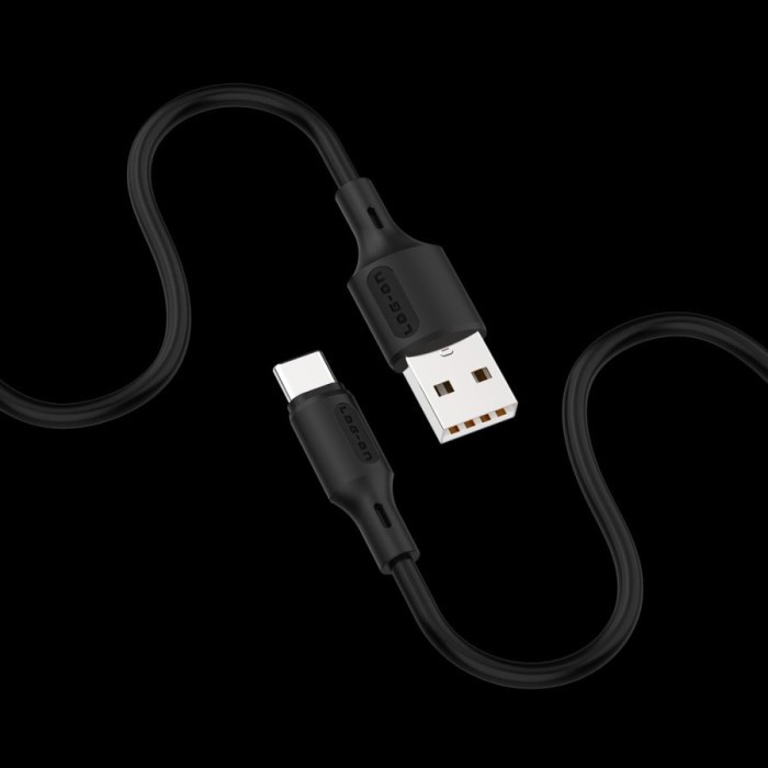 KABEL DATA CABLE LO-CB28 USB TYPE TIPE C - MICRO USB - IOS LIGHTNING 2.4A 480MBPS 1M LOG ON