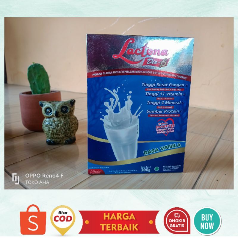Ready gratis packing kardus Lactona Dia B diabe dia-B Susu Diabetes 300gr dia-b diabe vanila vanilla