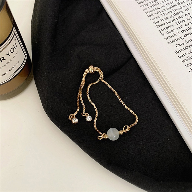 Korea Fashion Sederhana Desain Gelang Ukuran Adjustable Manis Perhiasan Wanita - PD