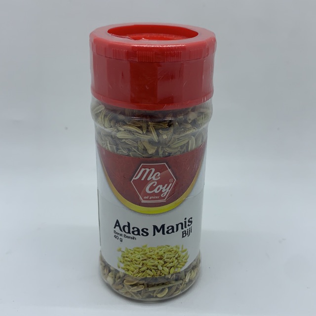 

Mc Coy Adas Manis Biji Whole Fennel Seed 40gr