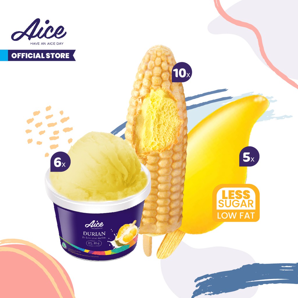 

Aice Ice Cream Paket Fresh Fruit Lovers Es Krim Eskrim 21pcs