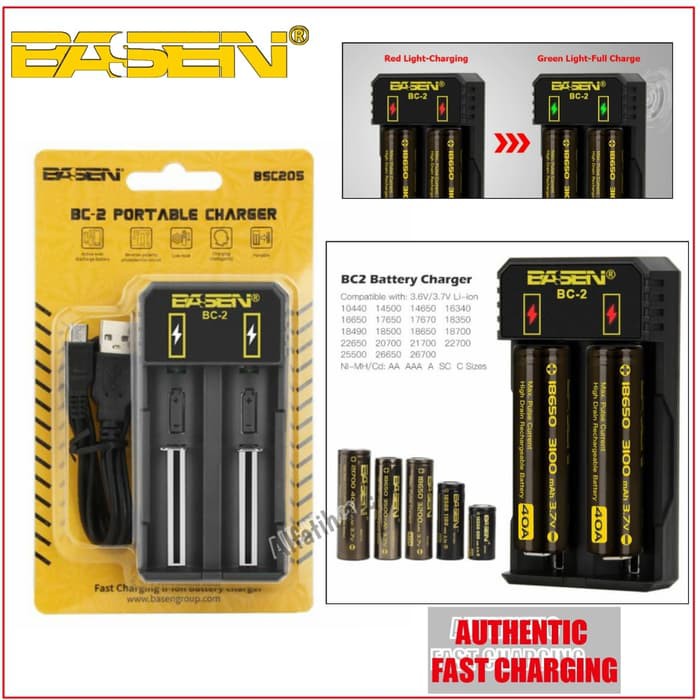 AUTHENTIC CHARGER BASEN BC-2 BC2 BC 2 CASAN BATRE CHARGER