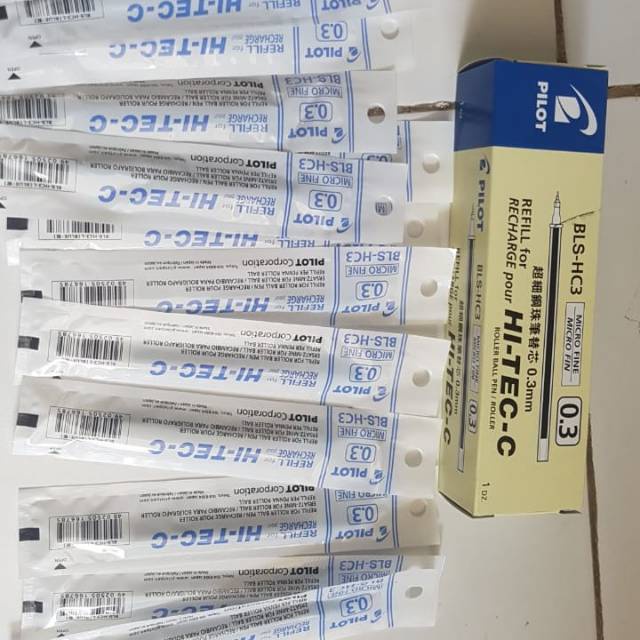 

1 pcs / Refill Pulpen Hitec 0.3 mm Pen Hi-Tec-C Pilot 0.3 mm