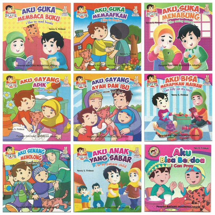 Buku Anak Buku Cerita Bergambar Seri Balita Pintar Dan Anak Muslim Paud Bilingual Full Colour Shopee Indonesia