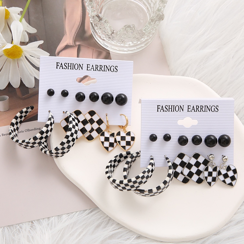 Set Anting Hoop Bahan Resin Warna-Warni Untuk Wanita