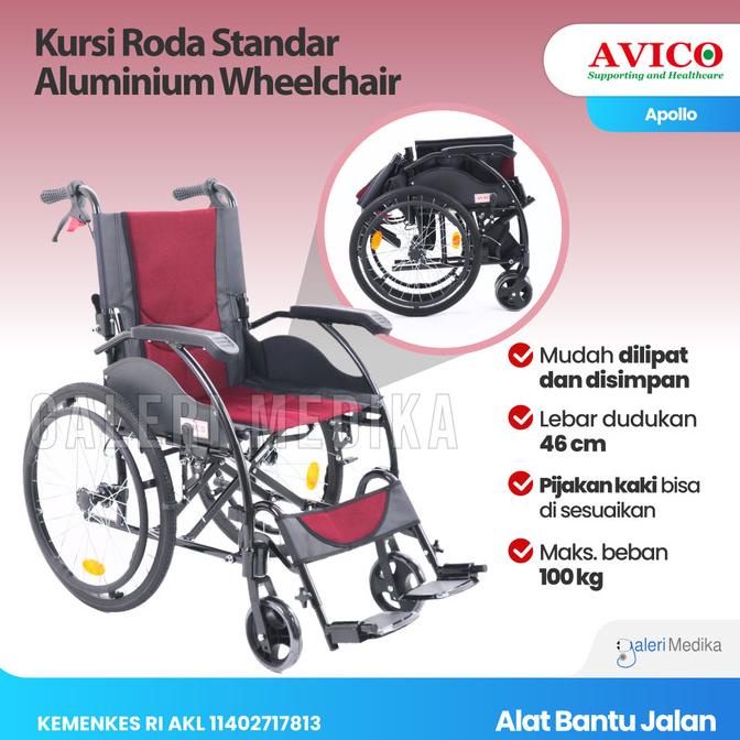 Kursi Roda Avico Apollo - Kursi roda Aluminium