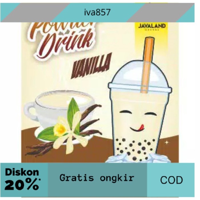 

PROMO BUBUK MINUMAN VANILLA (WHITE) GRATIS ONGKIR