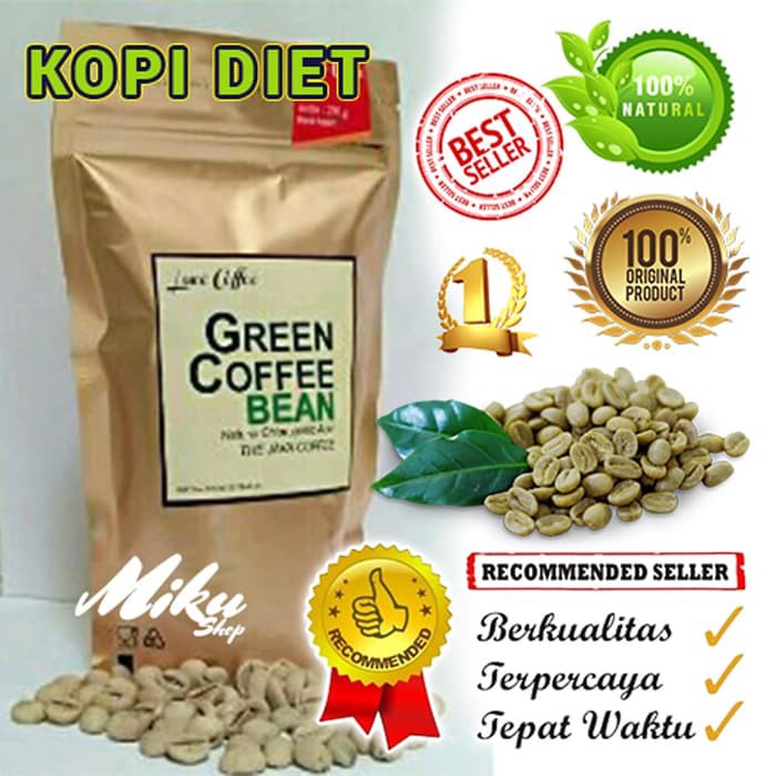 

Biji Kopi Hijau Premium Gold-Green Coffee Bean Export/250gr-Kopi Diet - kkp954