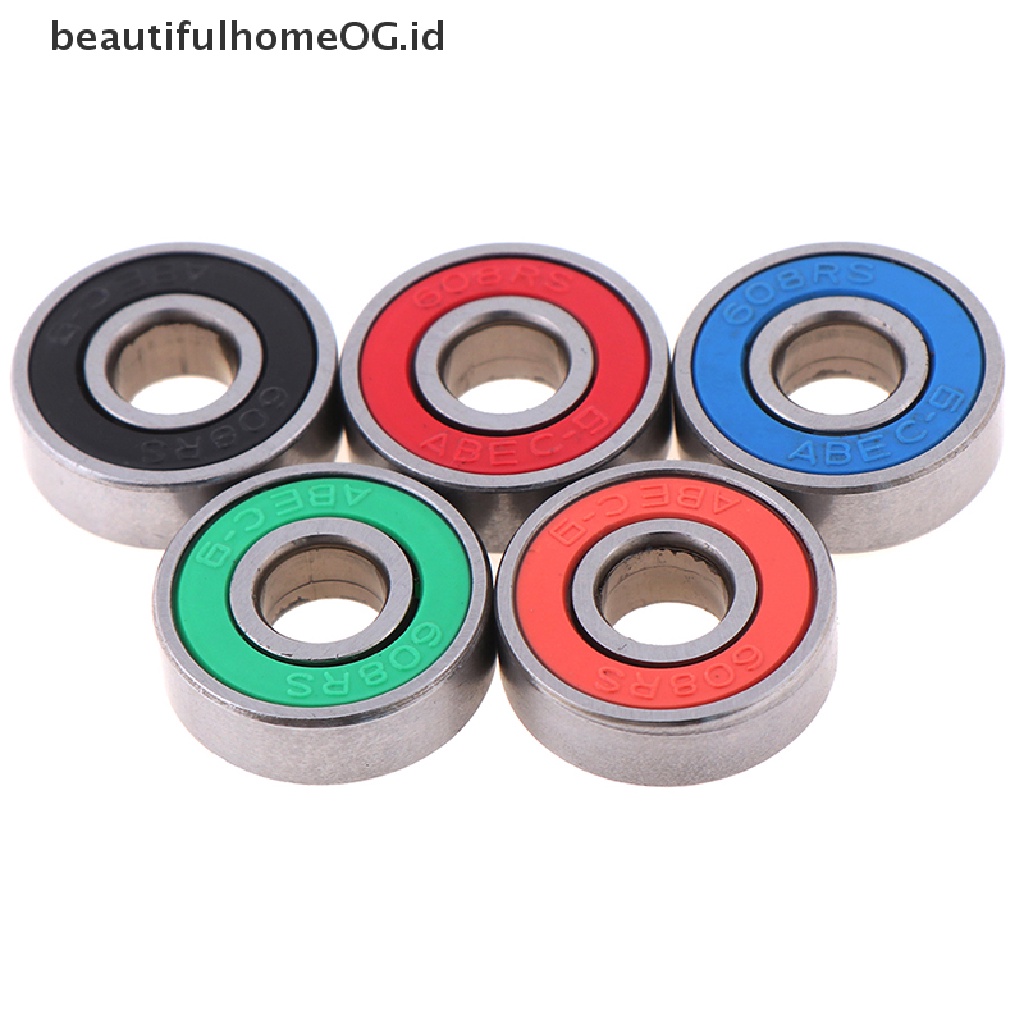 5pcs ABEC-9 608RS Bearing Roda Untuk skateboard / Skuter