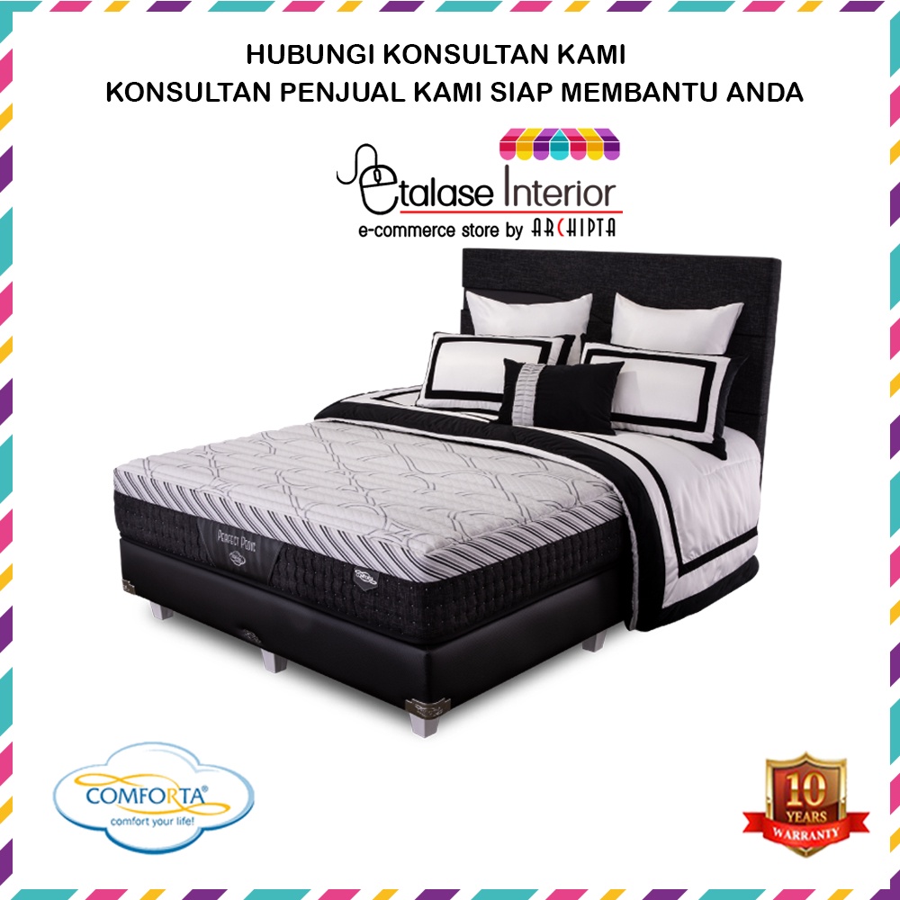 Comforta - Kasur Per Pocket Latex PERFECT PEDIC Uk. 90, 100, 120, 160, 180, 200 Full Set Kasur Saja