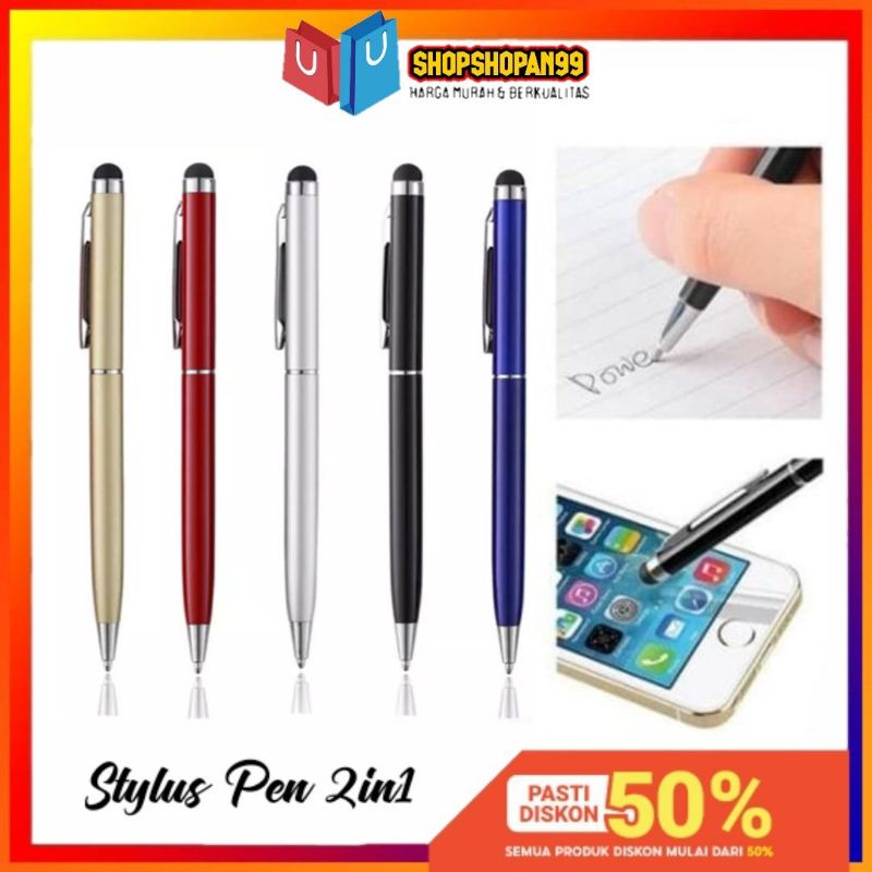 PEN STYLUS 2IN1 Touch Screen Stylus Ballpoint For Smartphone Pena Sensitive Tablet - S99