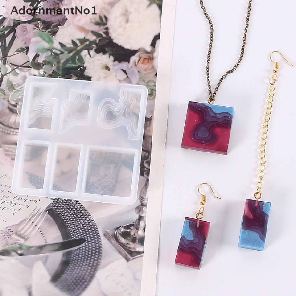 (AdornmentNo1) Cetakan Resin Epoksi UV Bahan Silikon Untuk Membuat Perhiasan Kalung / Gelang DIY