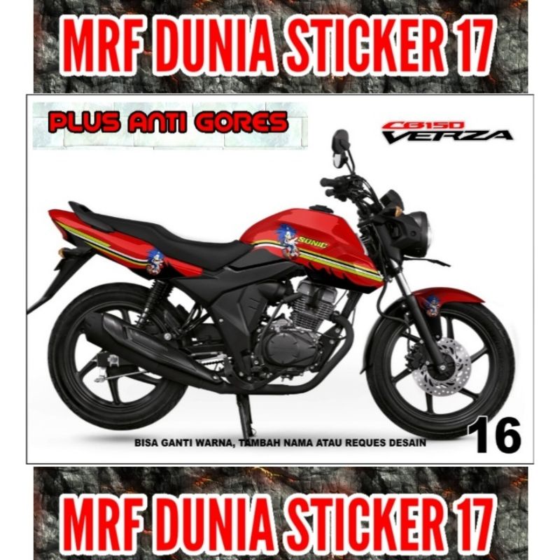 Sticker decal Verza CB 150 Full Body Striping Motor Verza CB 150 Sticker  Verza CB 150 Decal Sticker