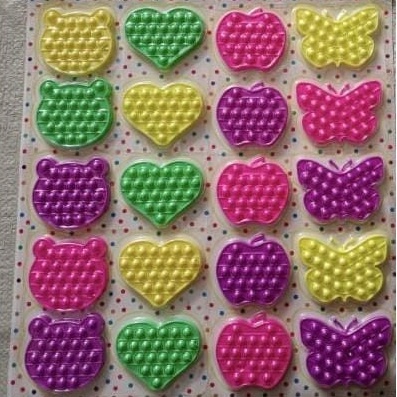 mainan pop it popit pencet-pencetan silikon bayi murah | mainan stimulasi bayi|  Mainan Sensori Anak-Warna Terang(random)