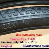 Ban mati kursi roda ukuran 22 diameter velg 51 cm / 52 cm