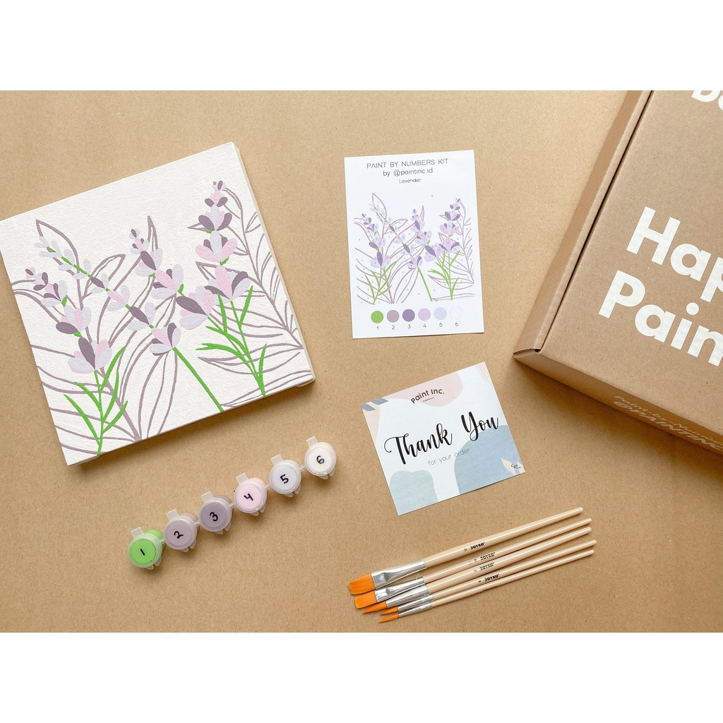 

HJK Paint by Numbers Kit: Lavender Paint Inc. ID Painting Kit Paint by Number