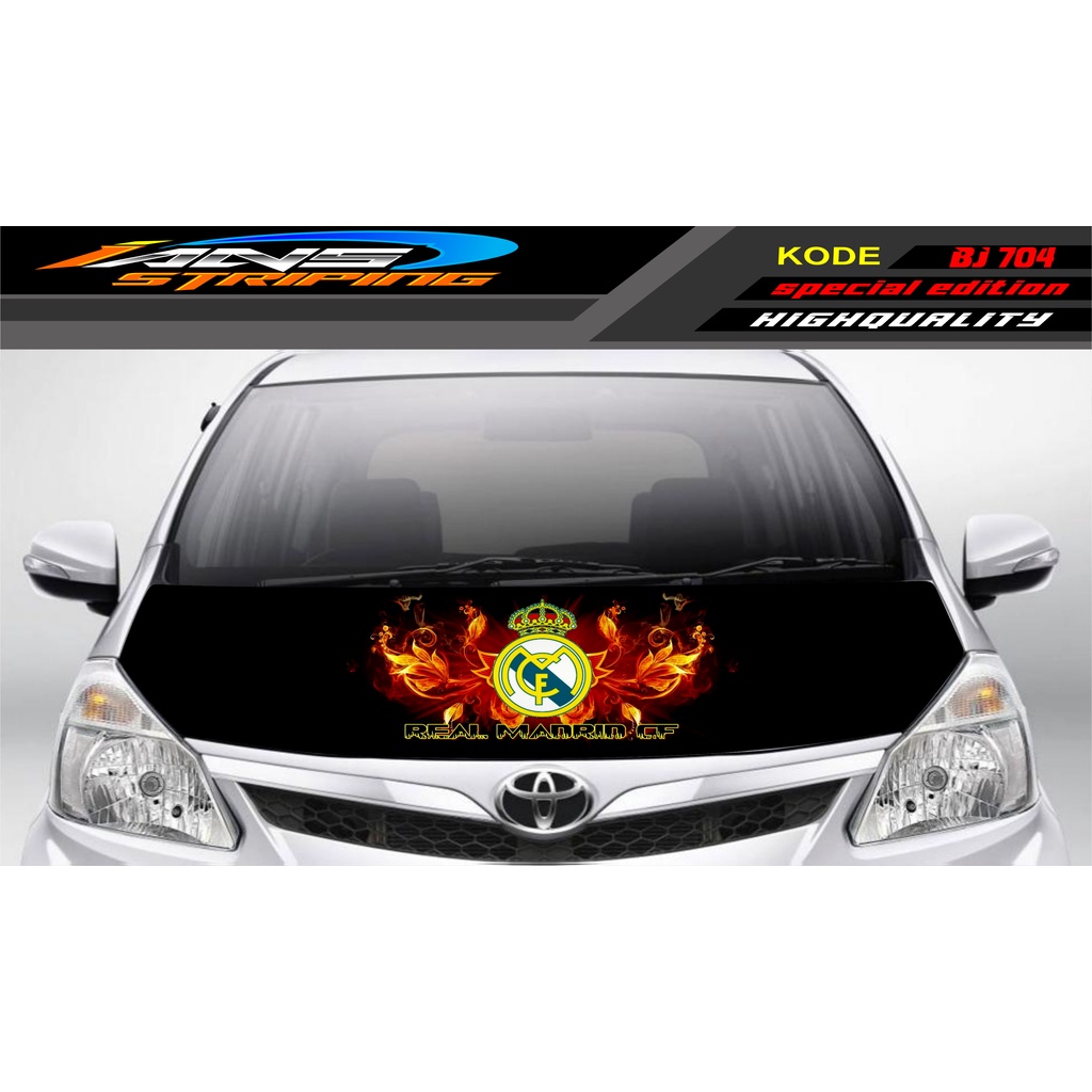 DECAL STICKERKAP MOBIL BRIO, AGYA, JAZZ, AVANZA, INOVA / DECAL STIKER CUP KAP MOBIL / STIKER KAP MESIN