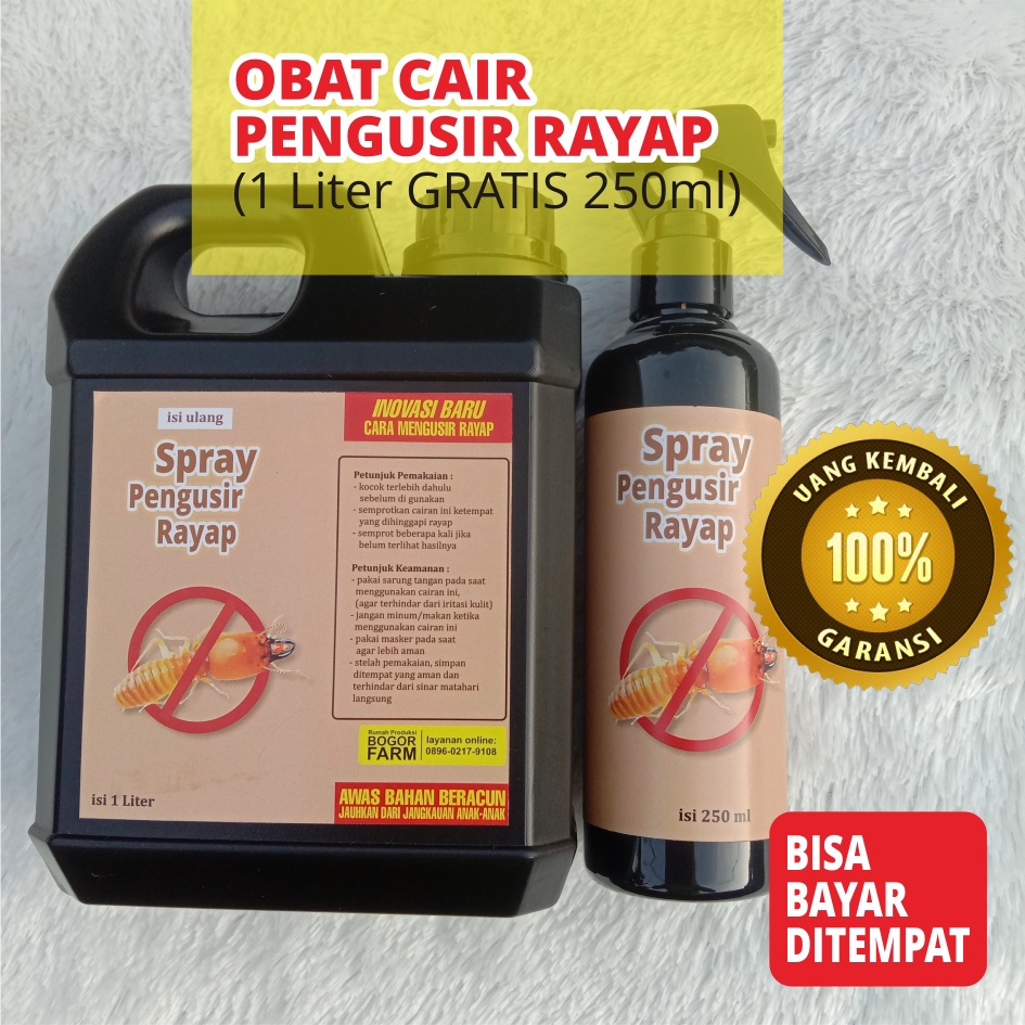 [bogorfarm] OBAT PEMBASMI RAYAP 100% Ampuh! (1 Liter GRATIS 250ml )