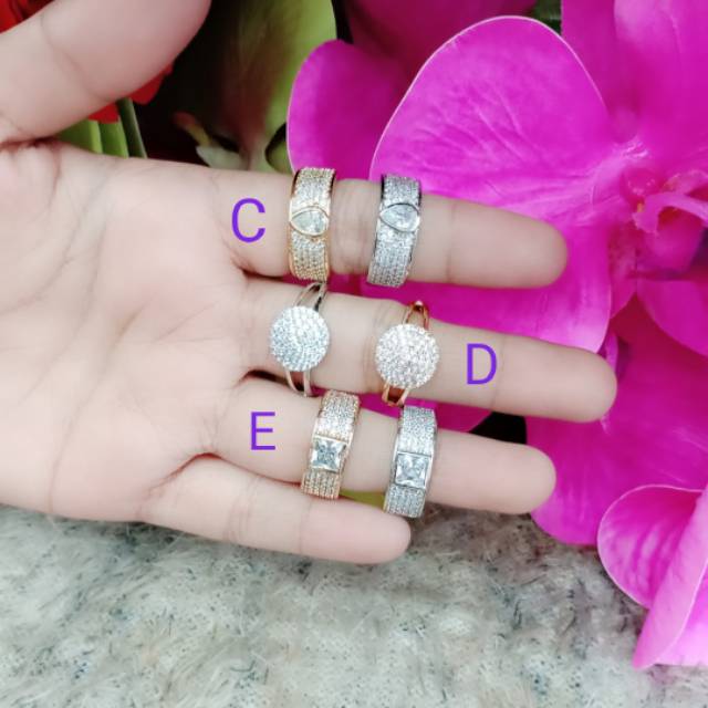 Cincin xuping baru C-D-E