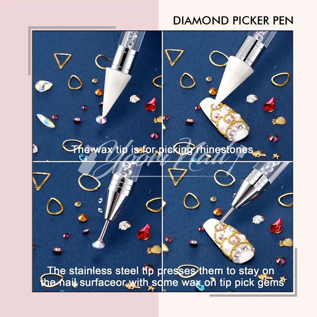 Diamond Picker candle nail art pencil rhinestones glue pencil picking nail