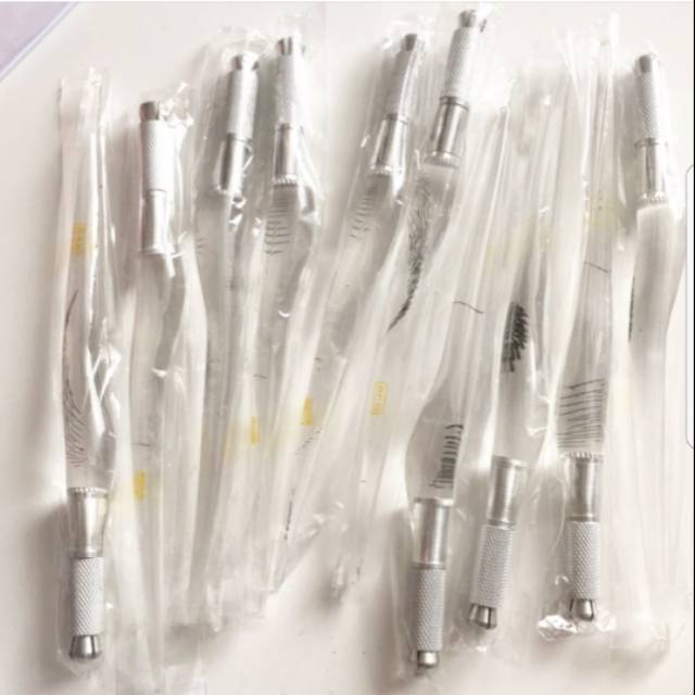PEN SULAM 6D CLEAR MICROBLADING/ PEN MANUAL SULAM ALIS BIBIR DAN EYELINER/ PEN MANUAL SULAM ALIS PEN