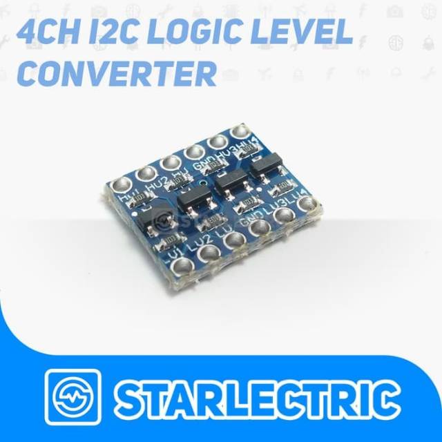 I2C IIC 4 channel Logic Level Converter BiDirectional 3.3~5V