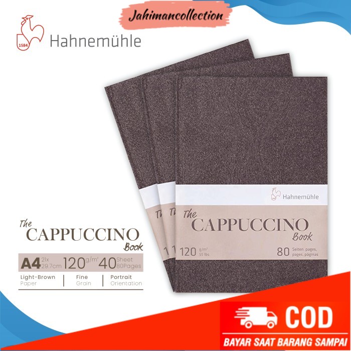 

✨ BISA COD ✨ Buku Sketsa Hahnemuhle Cappuccino A4 Hard Cover Sketchbook